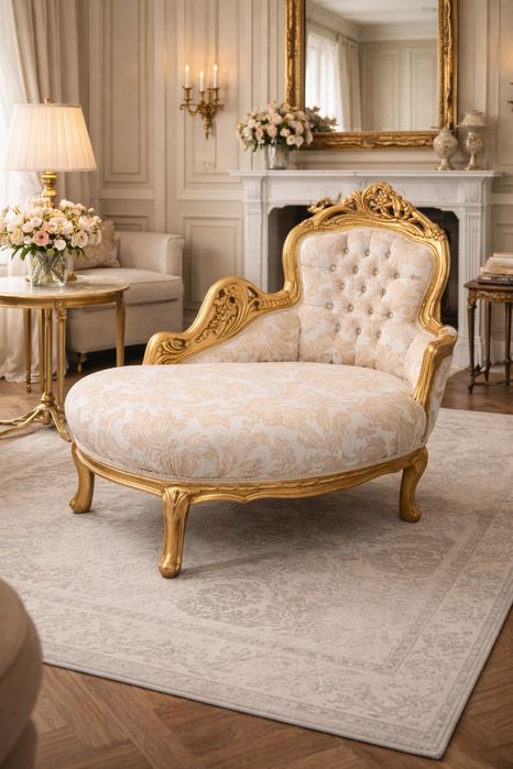 Вишукана банкетка, диванчик. Італія. Дерево. Гобелен