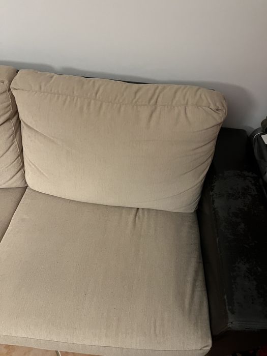 Sofá Beje e preto