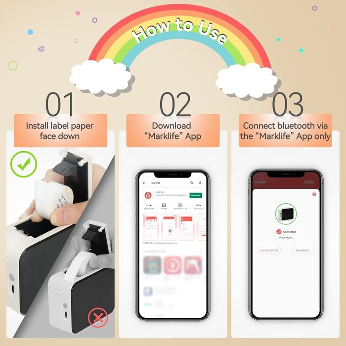 P15 urządzenie do etykietowania Bluetooth