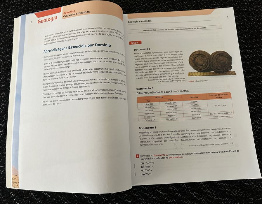 Caderno de atividades / exercícios de Biologia e Geologia 10.º ano