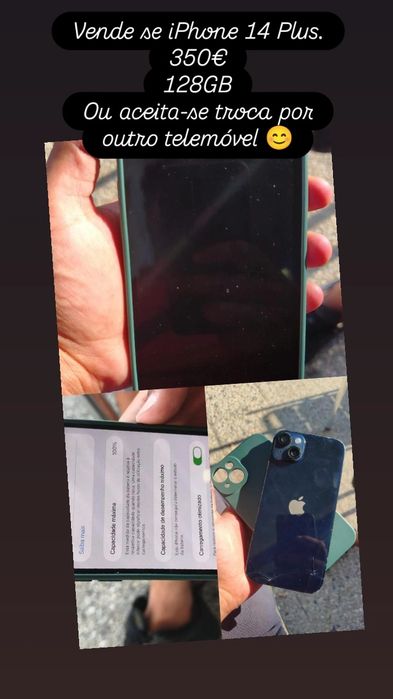 iPhone 14 plus para venda ou troca