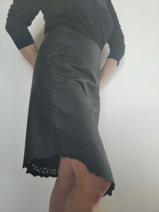 Spódnica z prawdziwej skóry