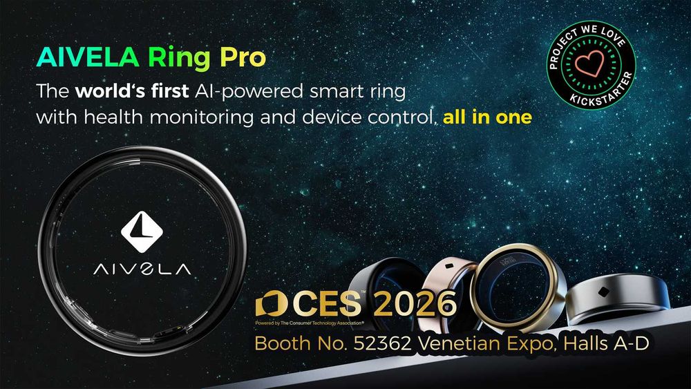 Aivela Smart ring dourado tamanho 8