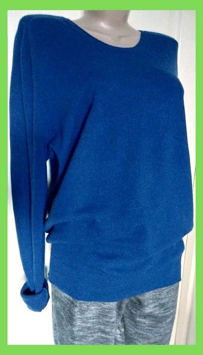 Свитер унисекс синий 100% кашемир р.L, XL JIL SANDER оригинал