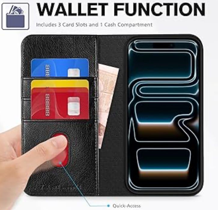 TUCCH Etui / Case do iPhone 17 Pro, kolor czarny