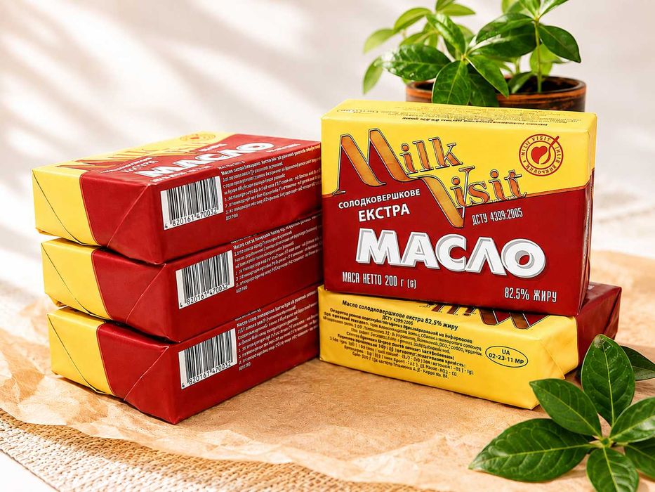 Масло солодковершкове 82.5%  жирність
