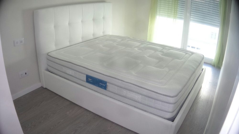 CAMA ESTOFADA NOVA, varias cores e medidas FABRICA