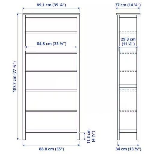 IKEA Hemnes regał 89x197