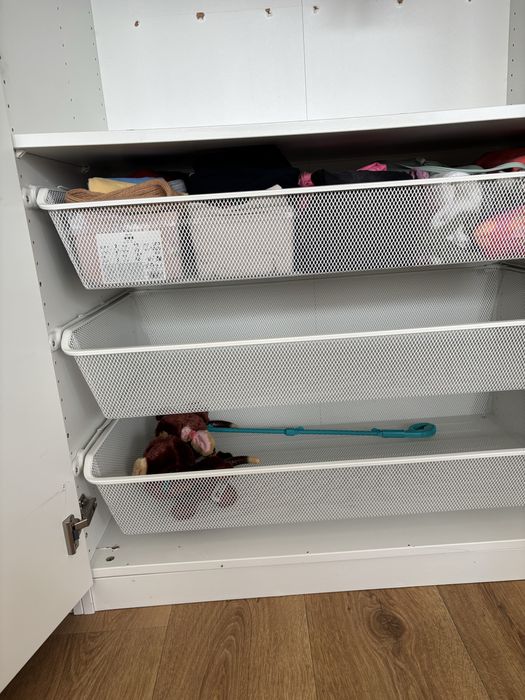 Szuflady metalowe ikea pax 100 cm z prowadnicami