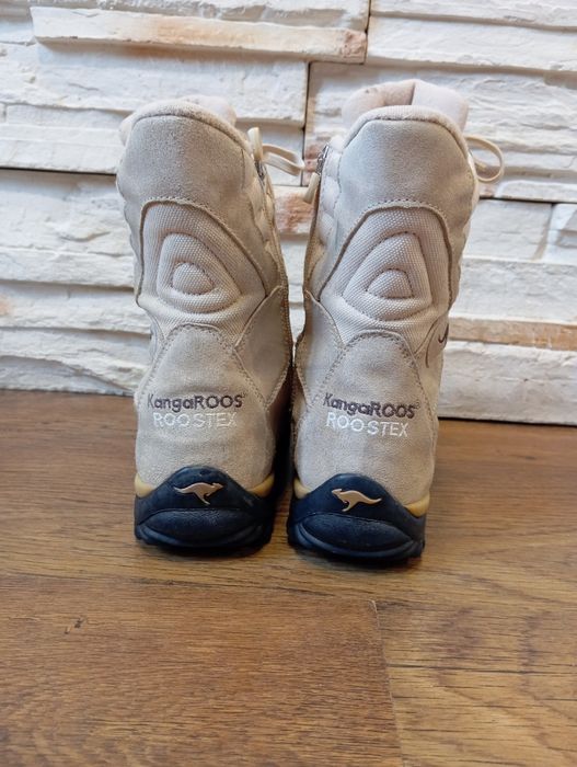 KangaROOS RooTex wysokie beżowe buty zimowe damskie r. 38.  CPŁd
