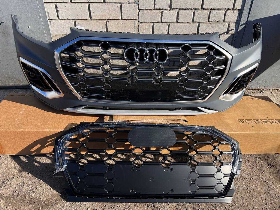 Бампер передній Audi Q5 80A s-line рестайлінг в зборі