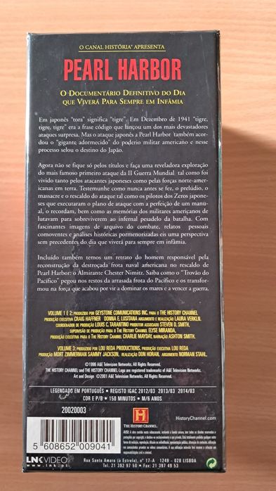 Documentário sobre Pearl Harbor em VHS