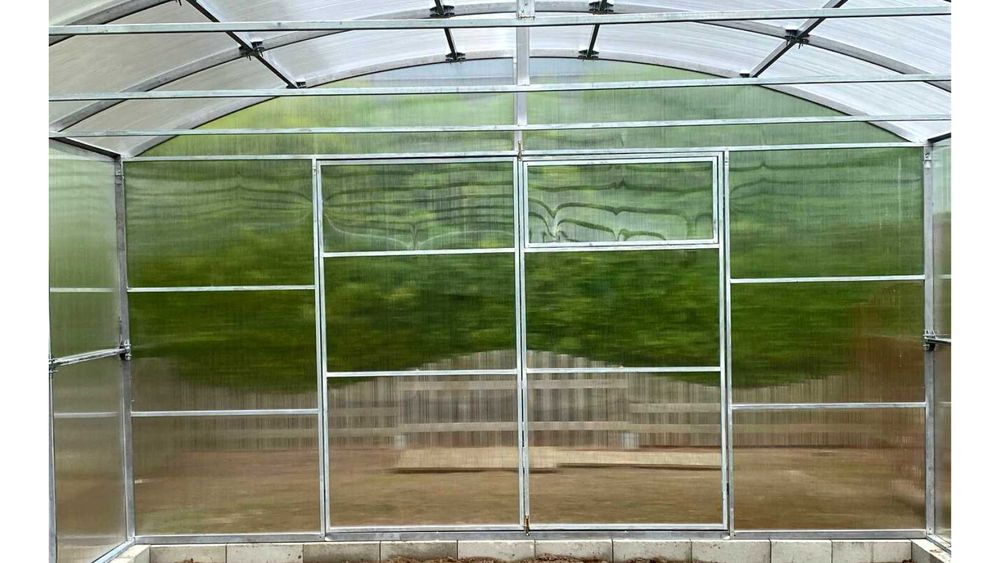 Szklarnia ogrodowa Poliwęglan 6mm 4x4m 4x6 4x8 4x10 4x12 Proste ściany