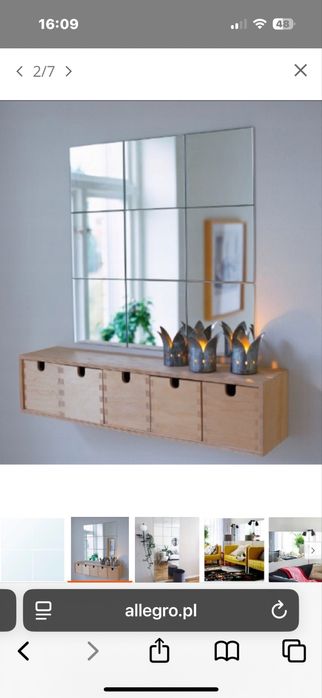 Lustro skladajace się z 4 części z Ikea