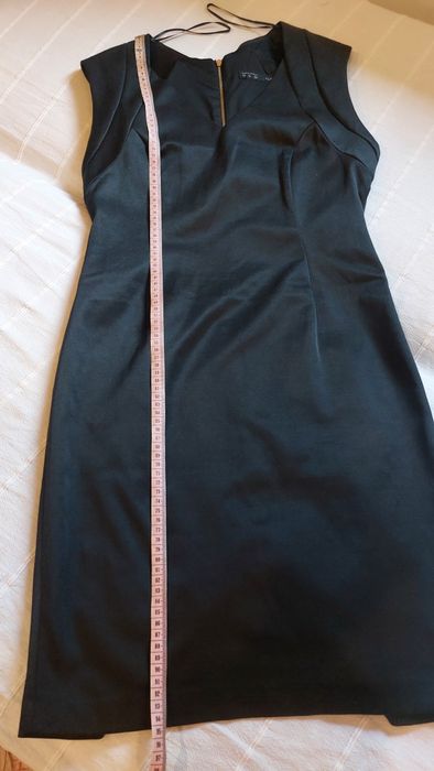 Sukienka zara basic L czarna bez rękawów casual