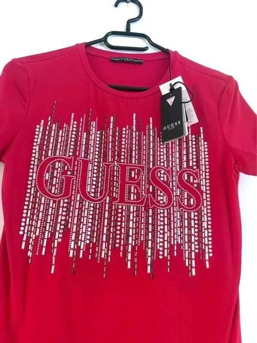 Nowa czerwona bluzka damska Guess rozmiar M