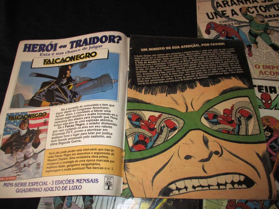 Livros BD A Teia do Aranha 1 a 4 Abril formato A4