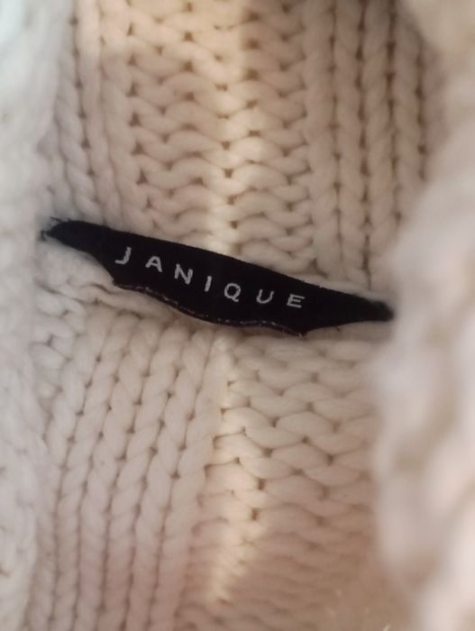 Sweter Damski biały golf Janique rozmiar L