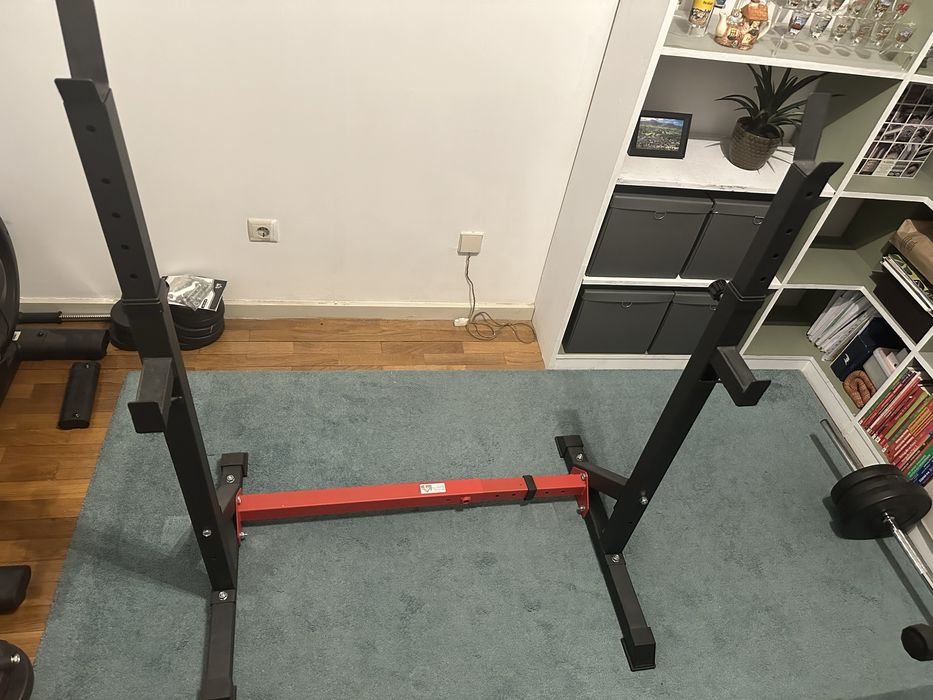 Suporte para barra HOMCOM ajustável
