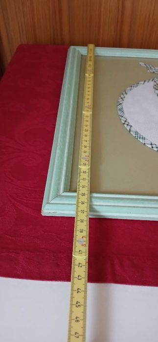Quadro bordado á  mão,  antigo