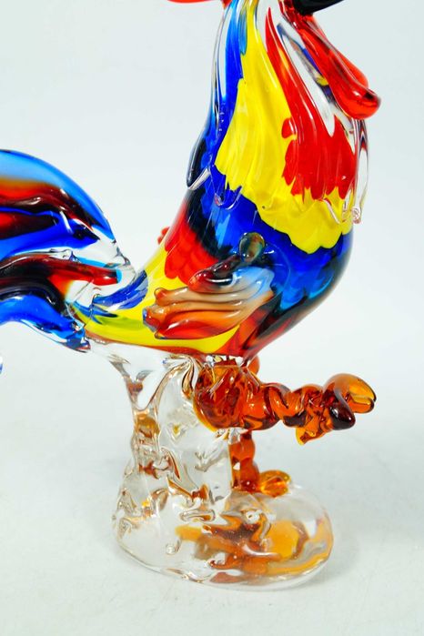 FIGURA szklana MURANO style kogut kogucik