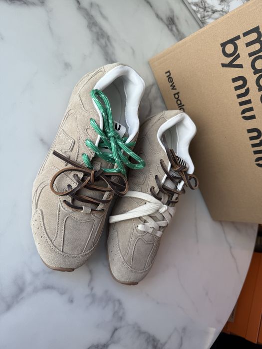 Trampki Miu Miu New Balance beige