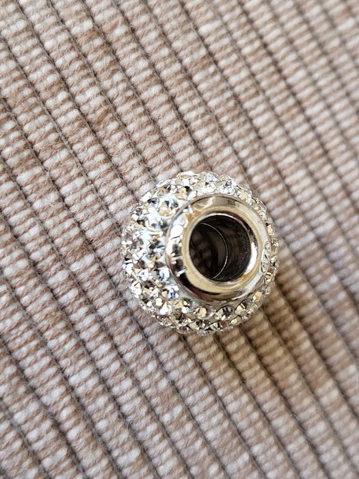 Koralik zawieszka beads charms srebro (21) cyrkonie