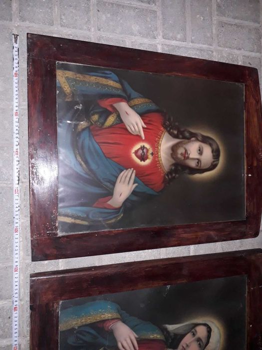 Великі ( 60х70 см) старі образи з сільської хати