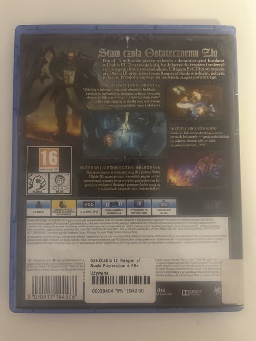 Gra Diablo 3 na PS 4 plus Dodatek