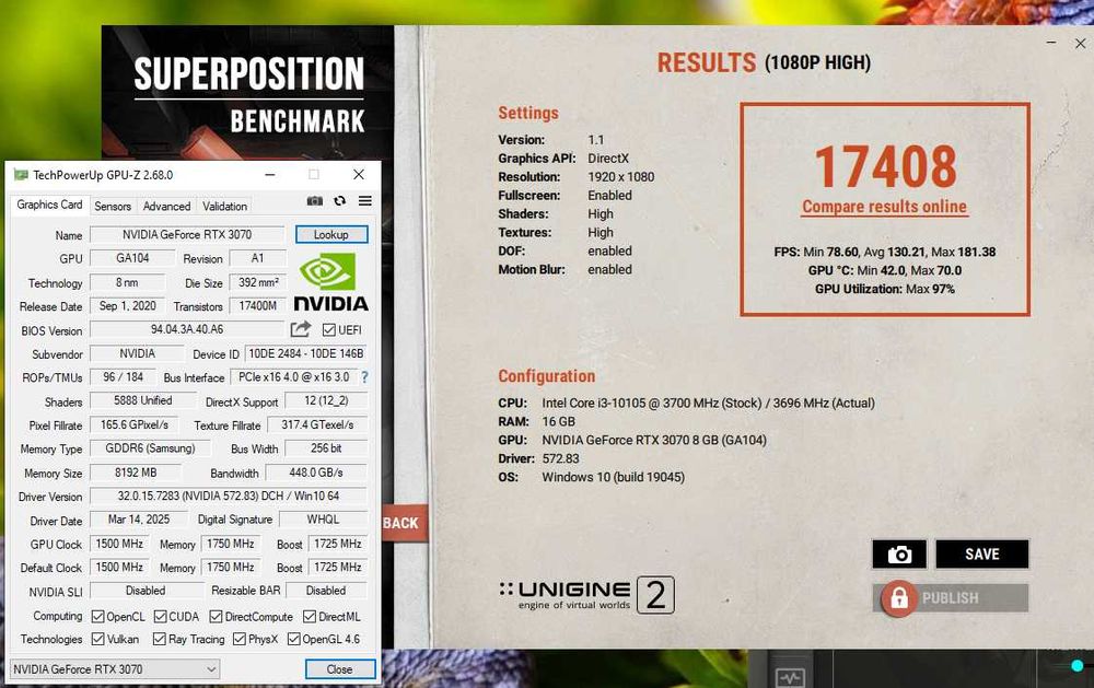 ігрова відеокарта RTX3070 nVidia Founders Edition. Trade-in