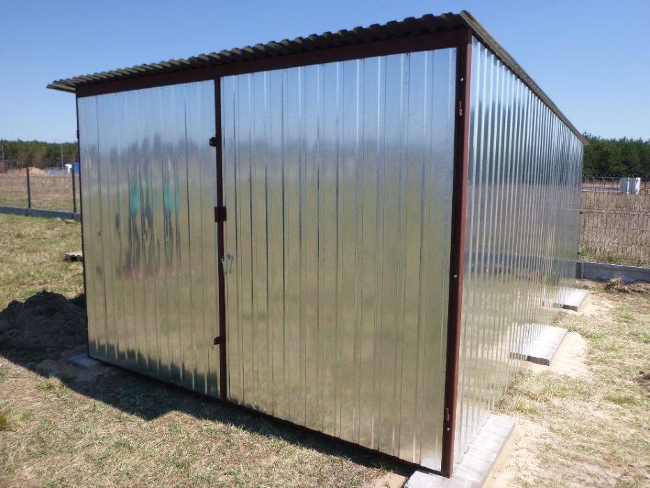 WYPRZEDAŻ! Garaż blaszany PRODUCENT Schowek na budowę Garaże blaszane