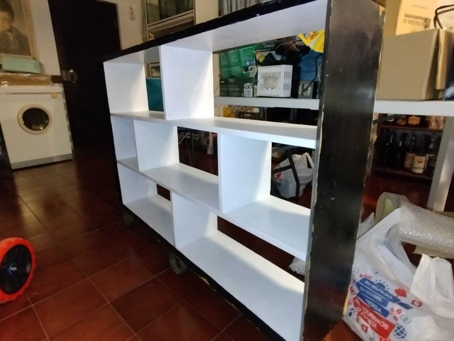 Estante antiga retro madeira maciça