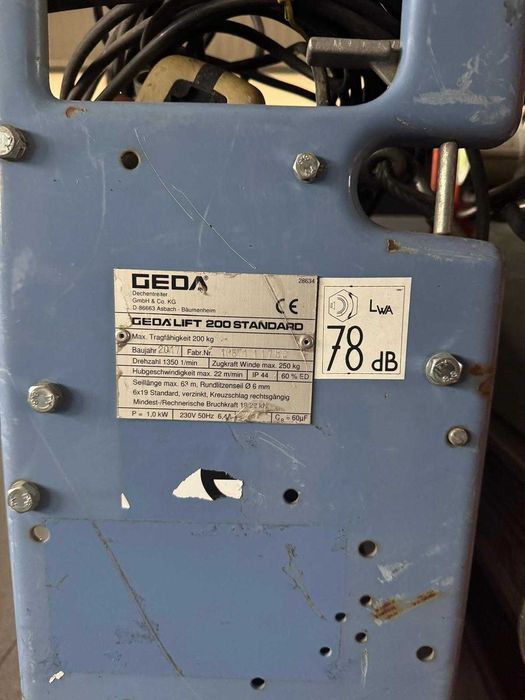 Wciągarka dekarska Geda Lift Standard 11,5m
