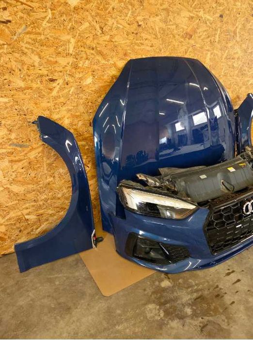 AUDI A5 8W LIFT S-LINE повний передок: бампер, капот, фари, радіатори