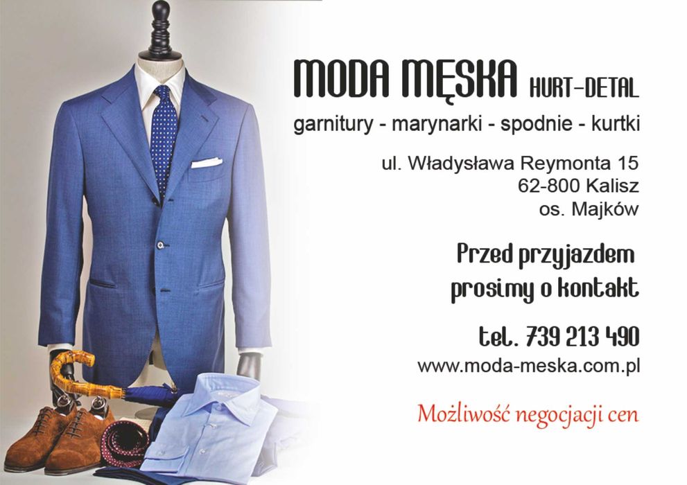 Garnitur jasny slim nowy promocja