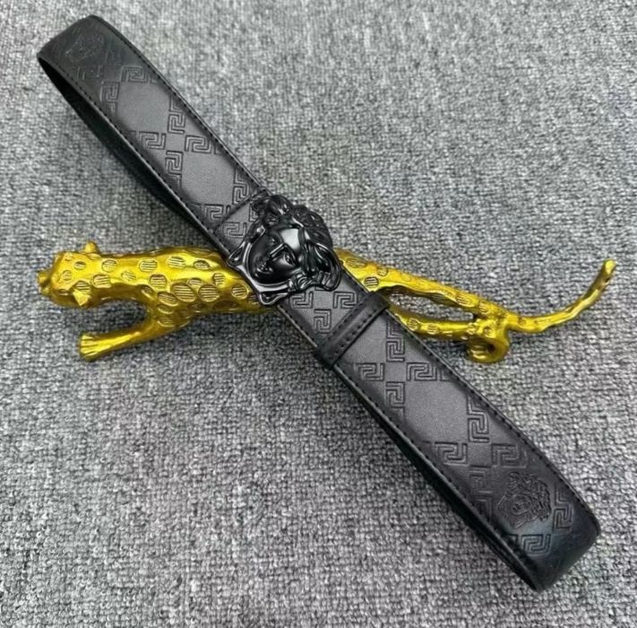 Versace belt / чорний ремінь версачі