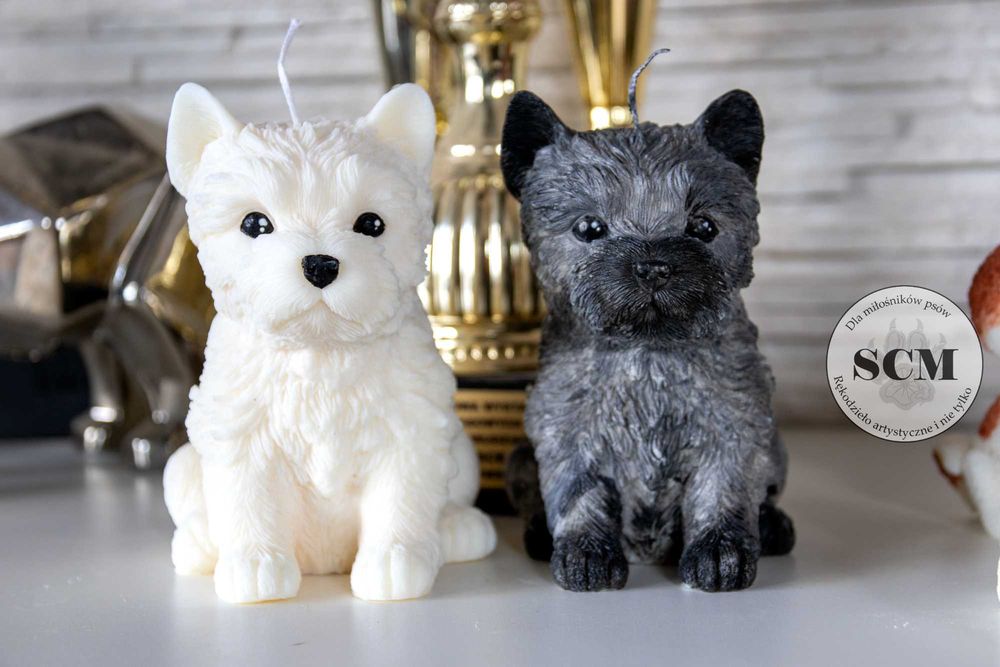 Świeca sojowa piesek Shi Tzu West Cairn Terrier York