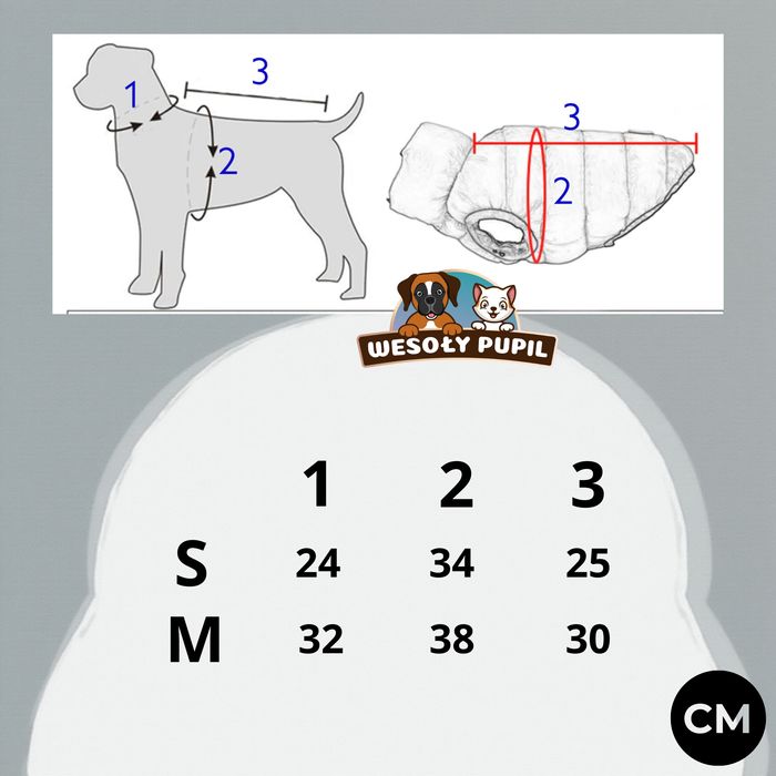 Zimowa Kurteczka Dla Psa, Ocieplana, M, Khaki