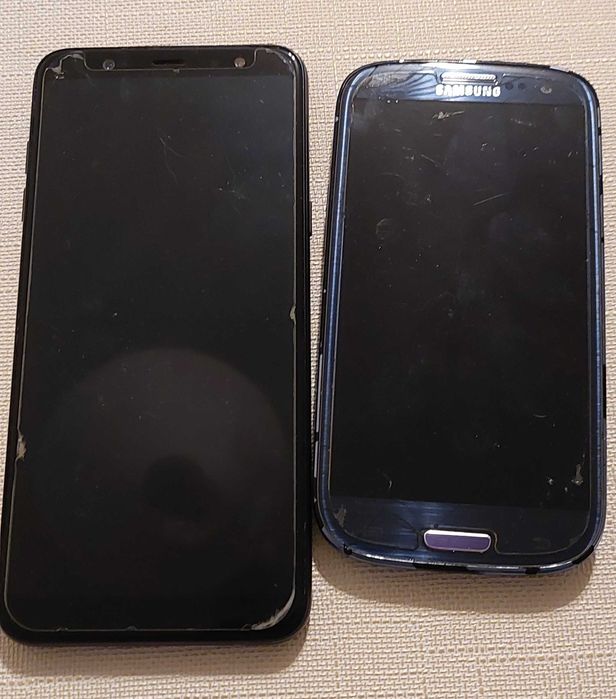 Dwa telefony samsung. A6plus i galaxy 3neo.