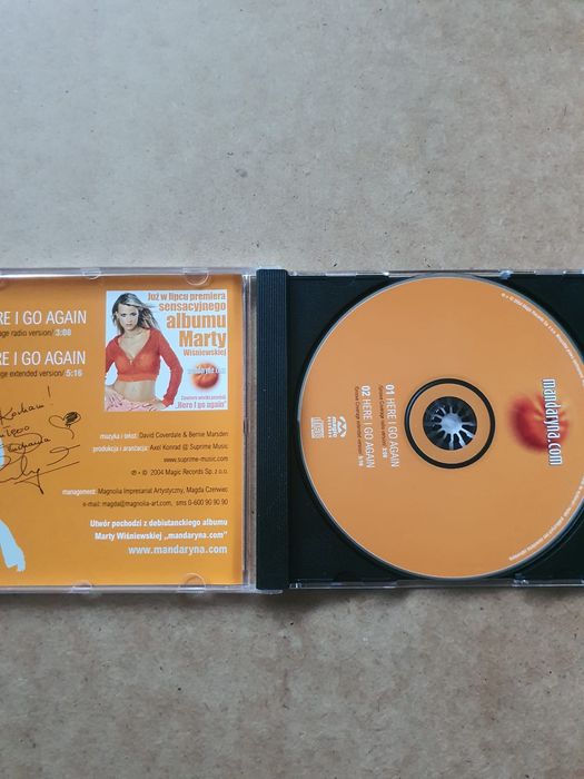 MANDARYNA - Here I Go Again. 2004 rok. CD PROMO