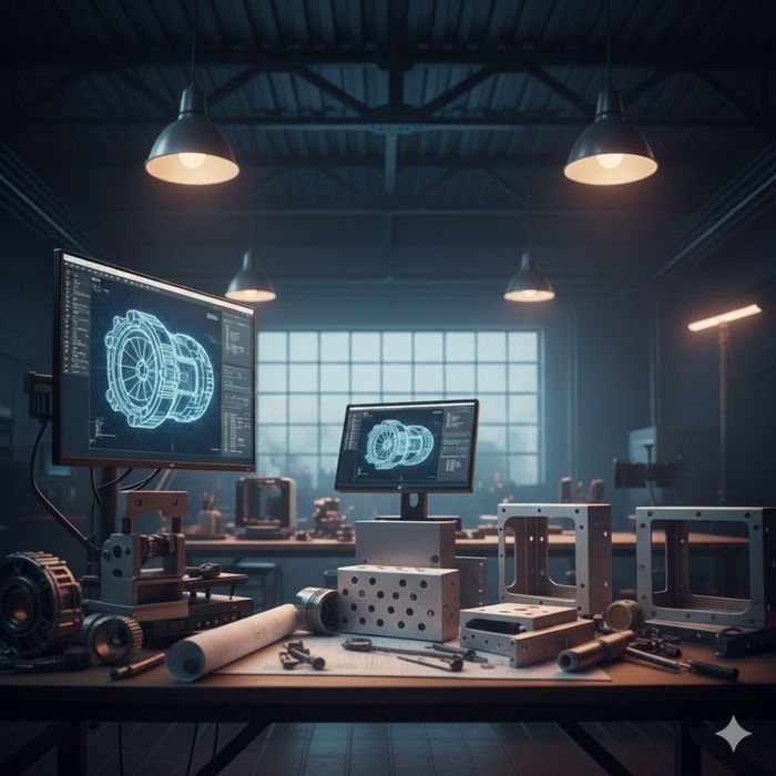 Projektowanie CAD 3D, druk 3D, konstrukcje blachowe, wtrysk tworzywa