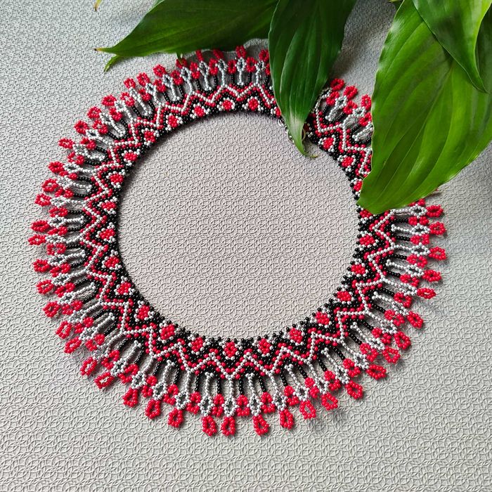 Naszyjnik z koralików Choker Sylianka