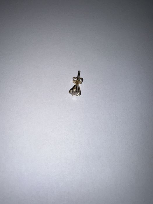 kolczyk zloto 585 diament 0.52