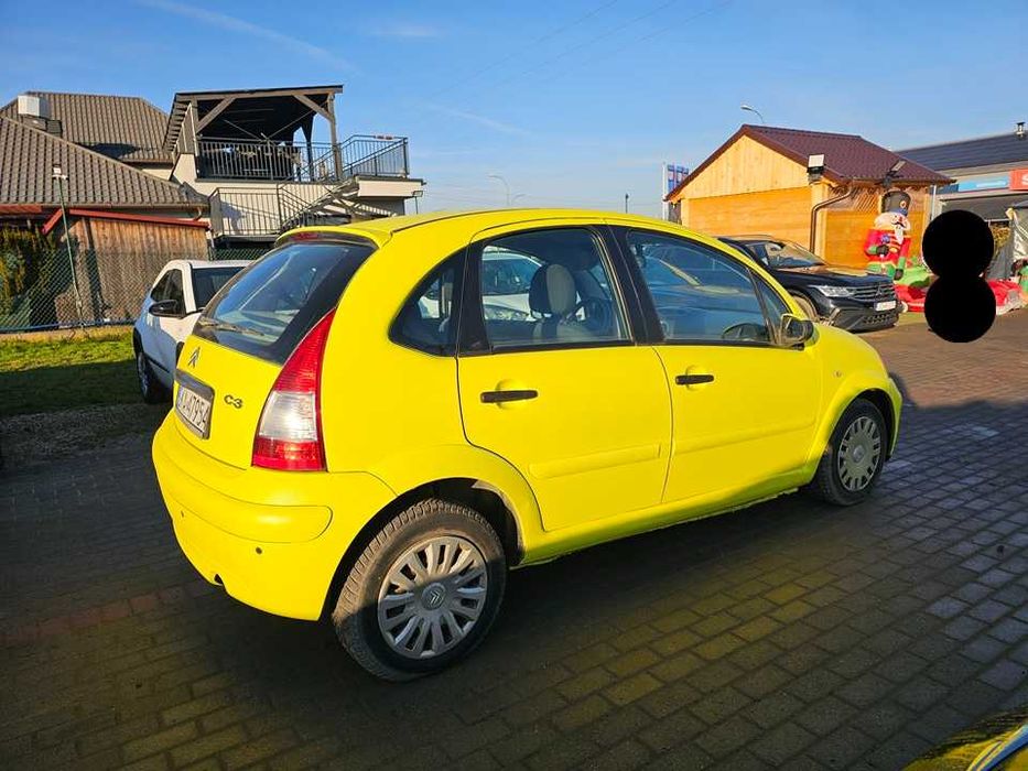 Citroen C3/2008r/cytrynka/1.1benzyna/60km/raptor/klima/limonka/żółty