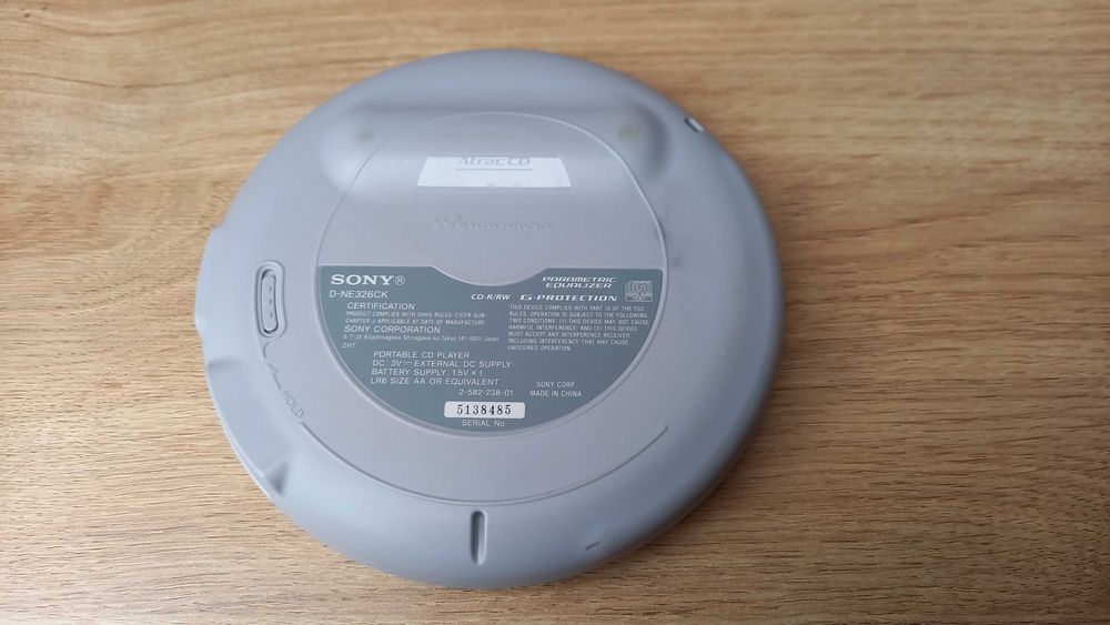 Discman cd SONY D-NE326CK mp3/audio;