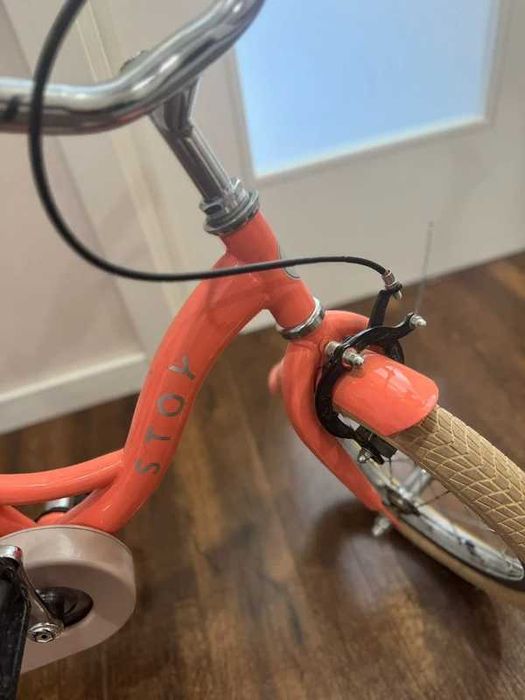 Bicicleta infantil Stoy - Cor Peach 14" - 4/5 anos