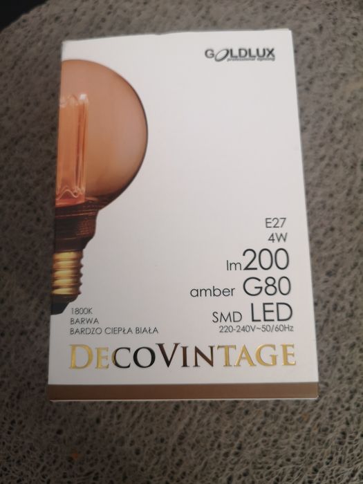 Żarówka LED dekoracyjna G80 E27 200 lm 1800 K amber
