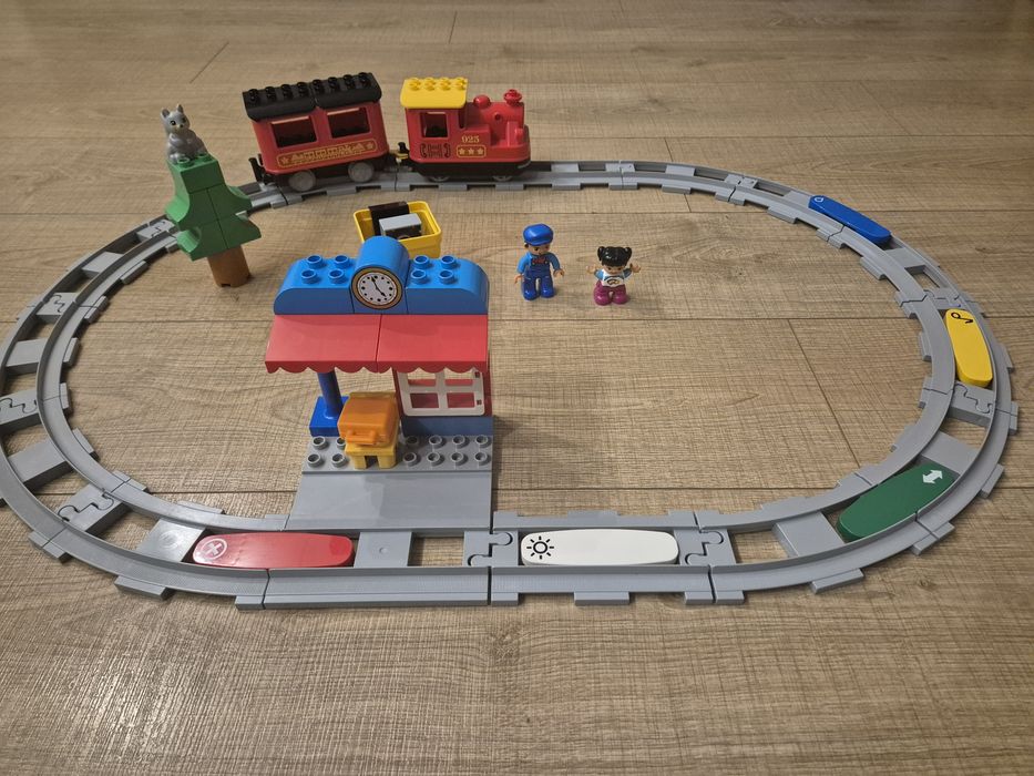 Lego Duplo 10874 Pociąg Parowy +Lego  zestaw torów 10882
