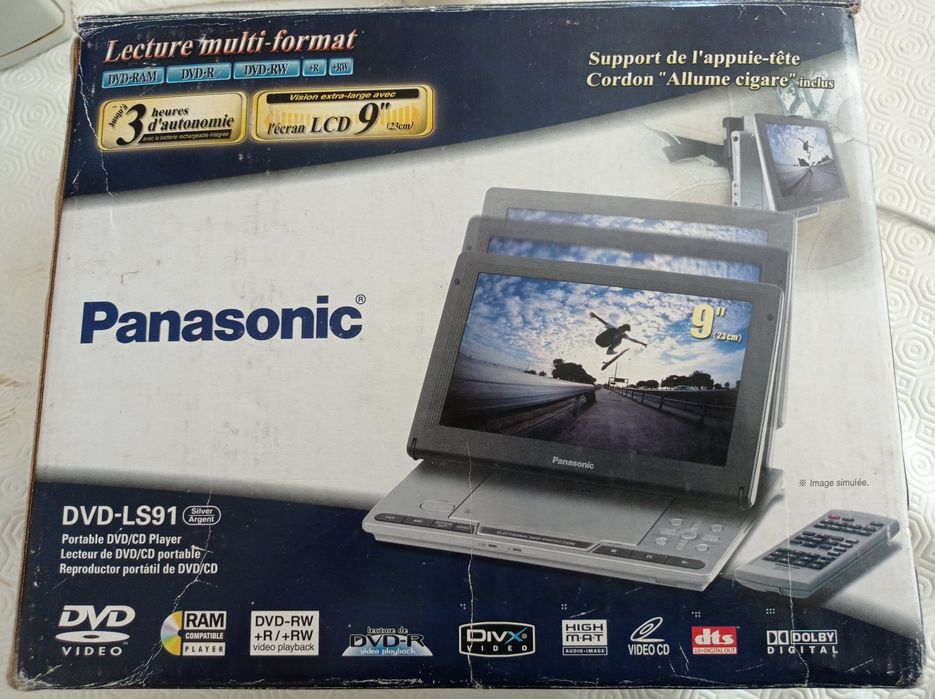 2 DVD-LS91 Panasonic avariado 50% de desconto