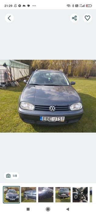 Golf 4 ważne opłaty sprawna klima , cały lub część i